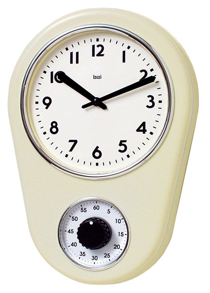 Bai - Wholesale 2-in-1 vochtinbrengende crème voor haar en lichaam - Bai 8x13in keukenwekker wandklok in ivoor0