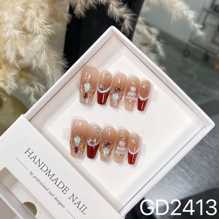foamboxnail - Wholesale Press-On/Fake Nails - hand made Press on Nails gd2413