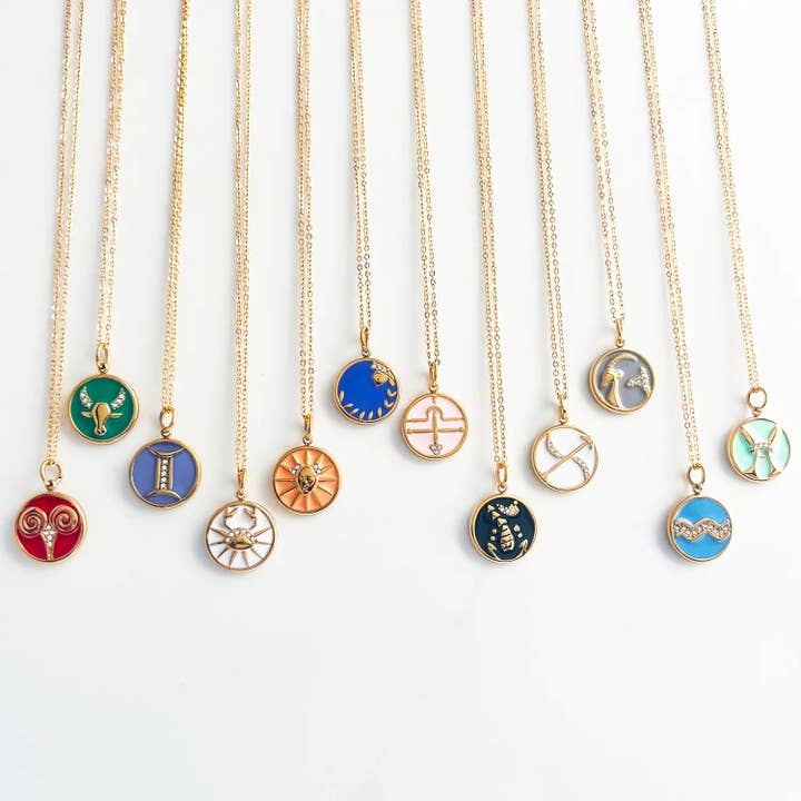 Halskettingen met dierenriem 'hemelse elegance' voor wholesale door kaimi