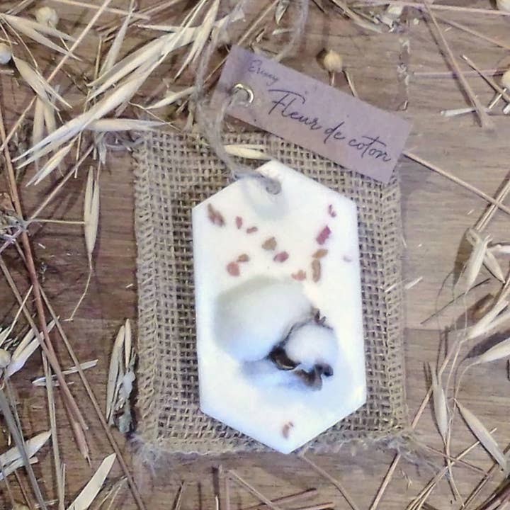 Pingente de cera natural com perfume de flor de algodão por atacado de ERIXEY