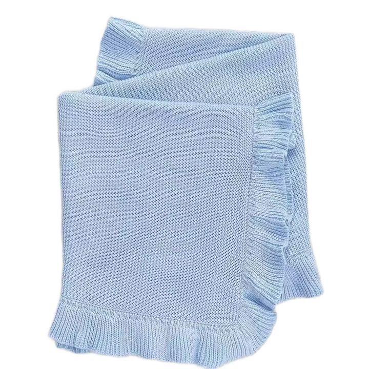 Zsa Zsa & LoLLi Monogram Blanks - Wholesale Bedding Blanket - Kids & Baby - Nap Time RUFFLE Edge Cotton - Baby Quilt Blanket5