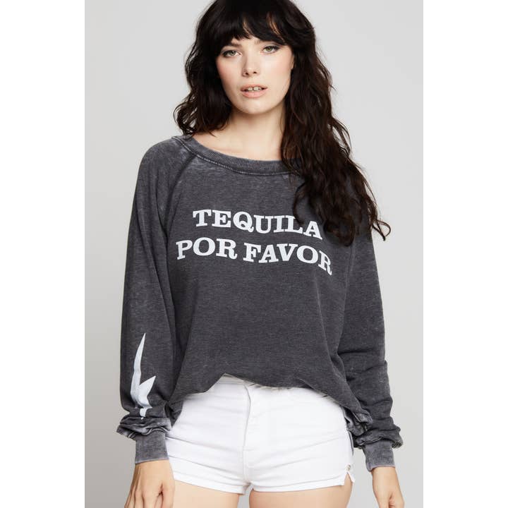 302274 - 228 Thequila Por Favor Sweatshirt for wholesale by Recycled Karma