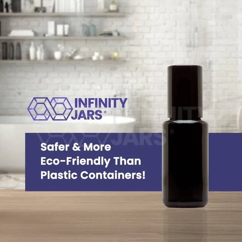Infinity Jars - Vente Supports pour huile essentielle - Bouteille applicateur rouleau en verre de 15 ml3