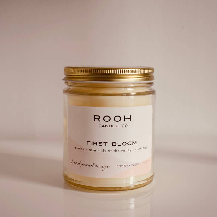 First Bloom for wholesale by Rooh Candle Co