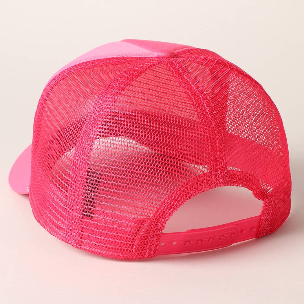 Fashion City – boné - Mulher por atacado – Chapéu de caminhoneiro em espuma de bordado rápido Going Nowhere13