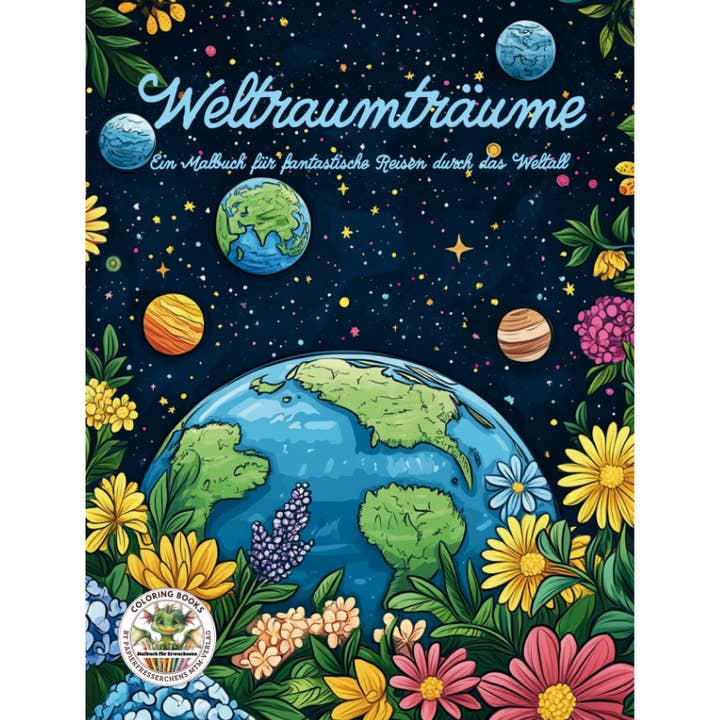 Space Dreams – Livro de colorir para jornadas fantásticas pelo universo por atacado de Papierfresserchens MTM-Verlag