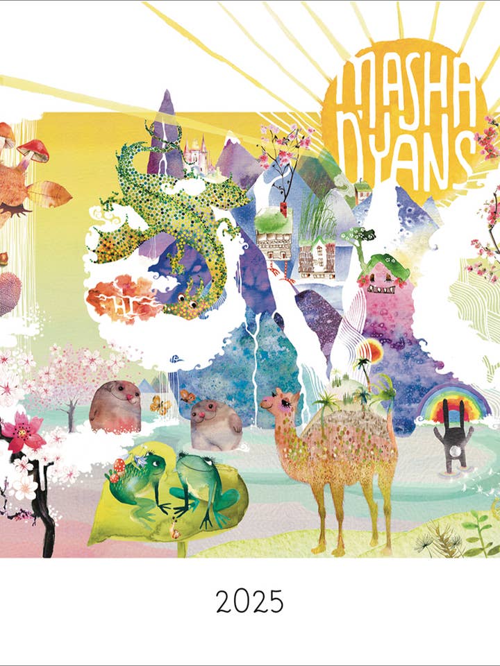 Masha Watercolor 2025 Wall Calendar for wholesale by Studio Masha D'yans