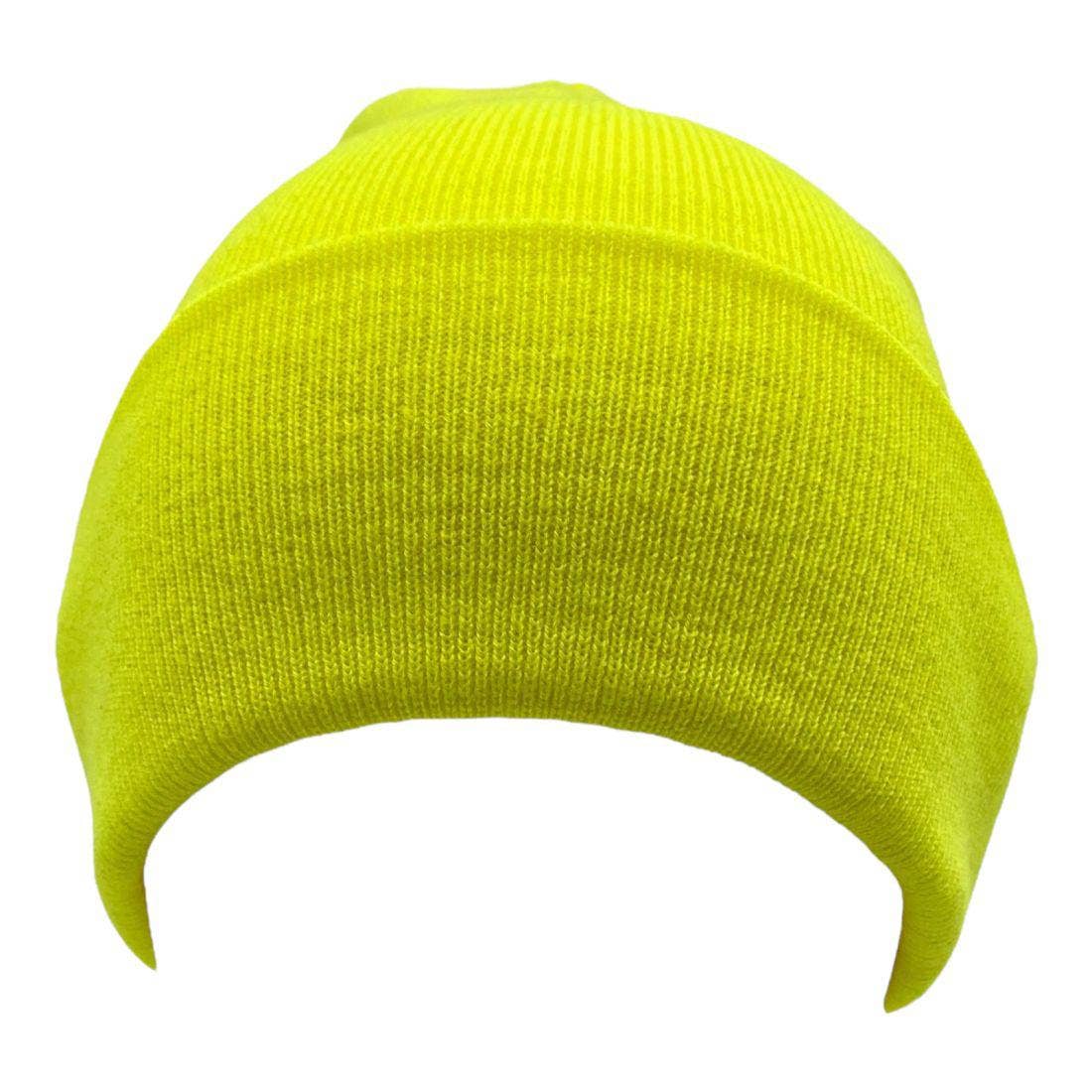 The Park Wholesale - Vente Bonnet – unisexe - Bonnets et bonnets de luge à revers en tricot doux, en vrac, multicolore, uni, blanc, vente en gros122