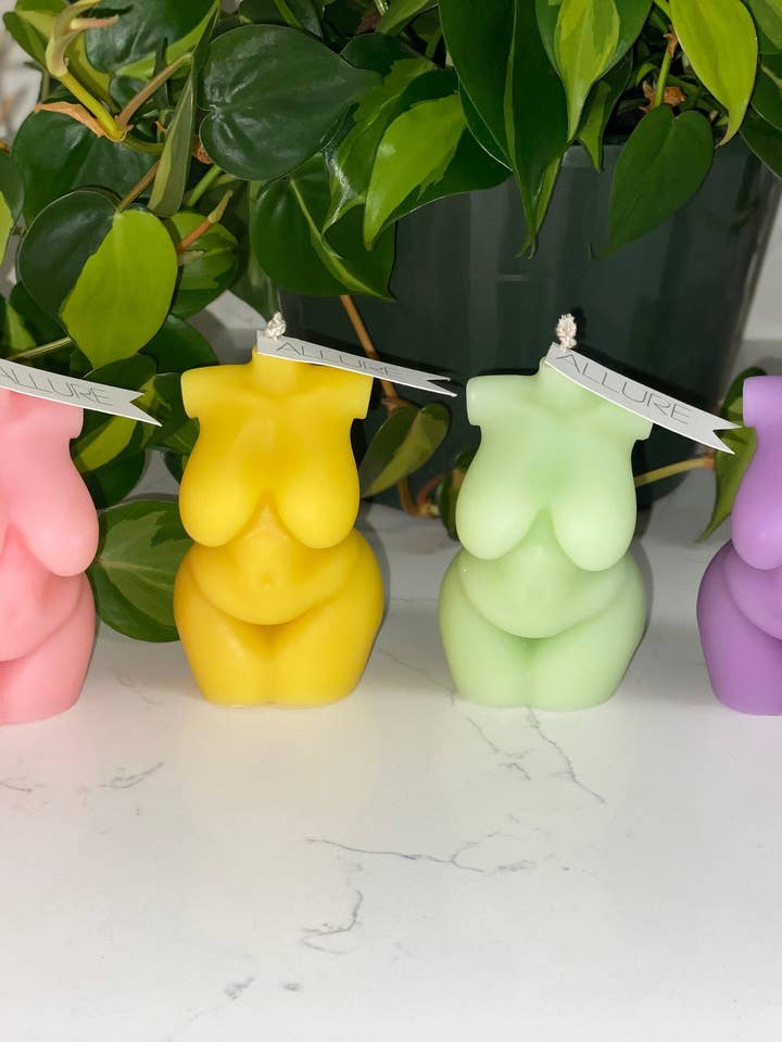 Curvy Goddess Body Candle for wholesale by Allure Wax Works