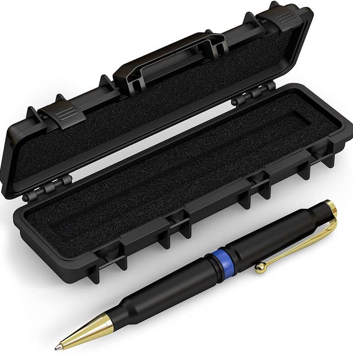 Old Southern Brass - Wholesale Pen - 308 Real Bullet Casing Refillable Twist Pen- Thin Blue Line
