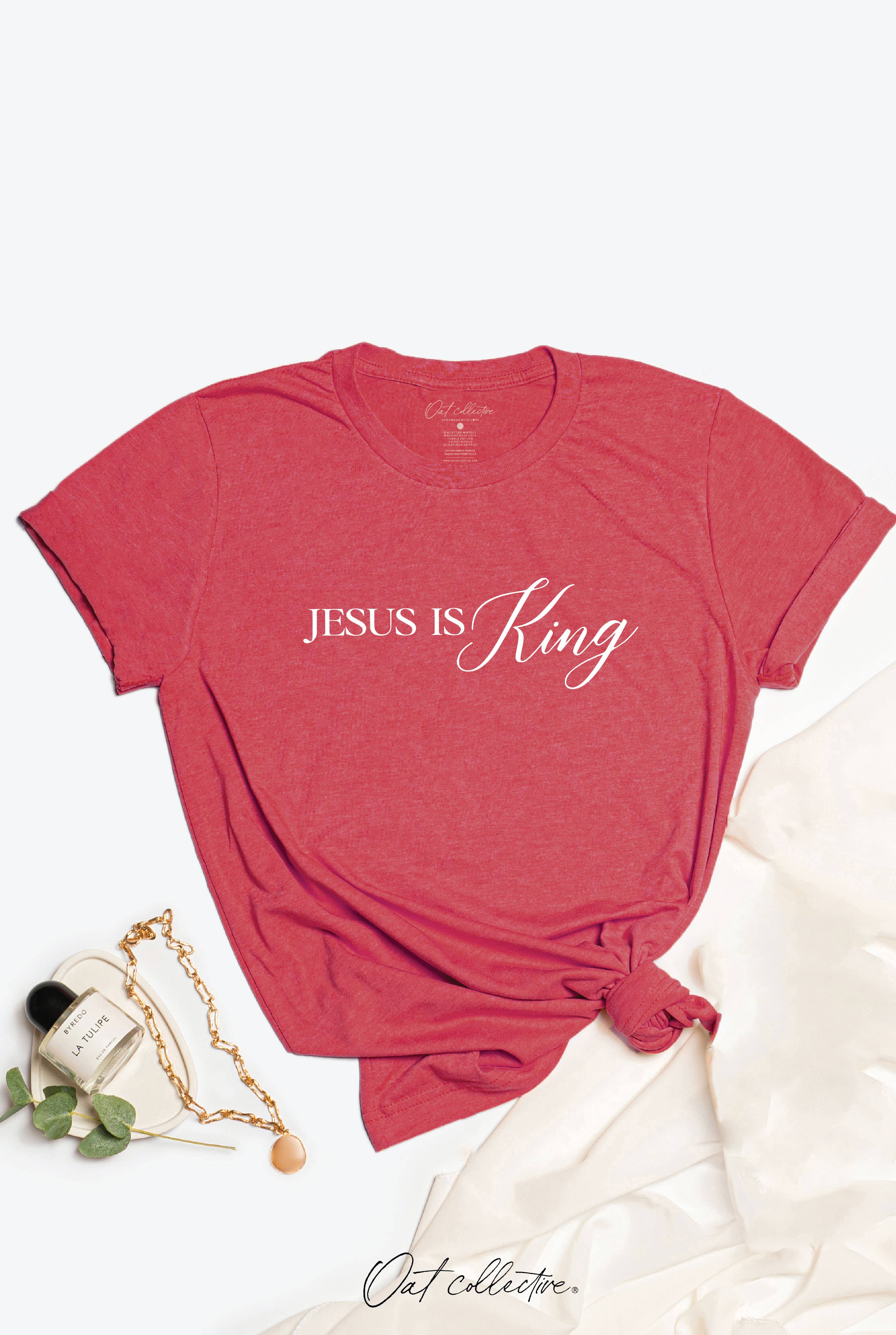 OAT COLLECTIVE - Wholesale Screen Printed T-Shirt - Women's - JESUS IS KING Graphic T-shirt 7