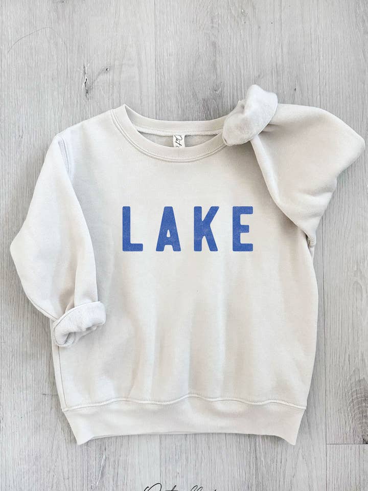 Chandail illustré LAKE pour tout-petits pour la vente par OAT COLLECTIVE