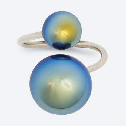 NIGHT BUBBLE RING "TWIST" (3 MODELS) for wholesale by La Mome Bijou