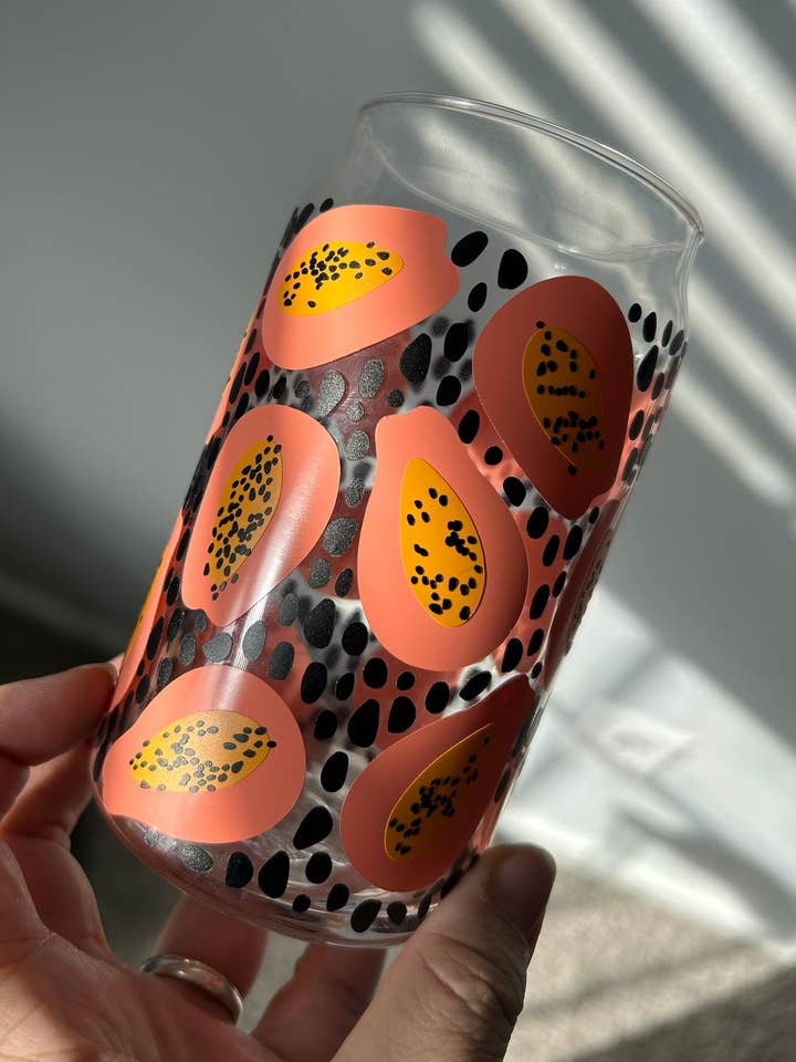 Papaya 16 Oz Tumbler for wholesale by Good Vibes Beads Design