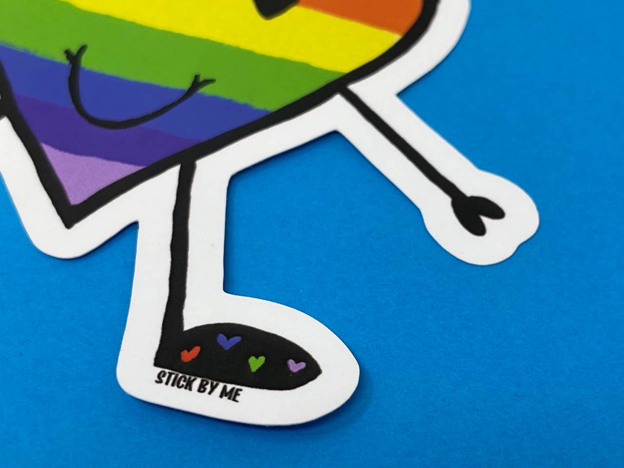 Stick by Me Stickers - Wholesale Sticker - Smiley Heart Sticker - Drawn by 9 year old Emmy1