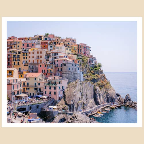 Tirage d'art italien (11x14) : L'été italien, Cinque Terre pour la vente par Charlotte to Paris