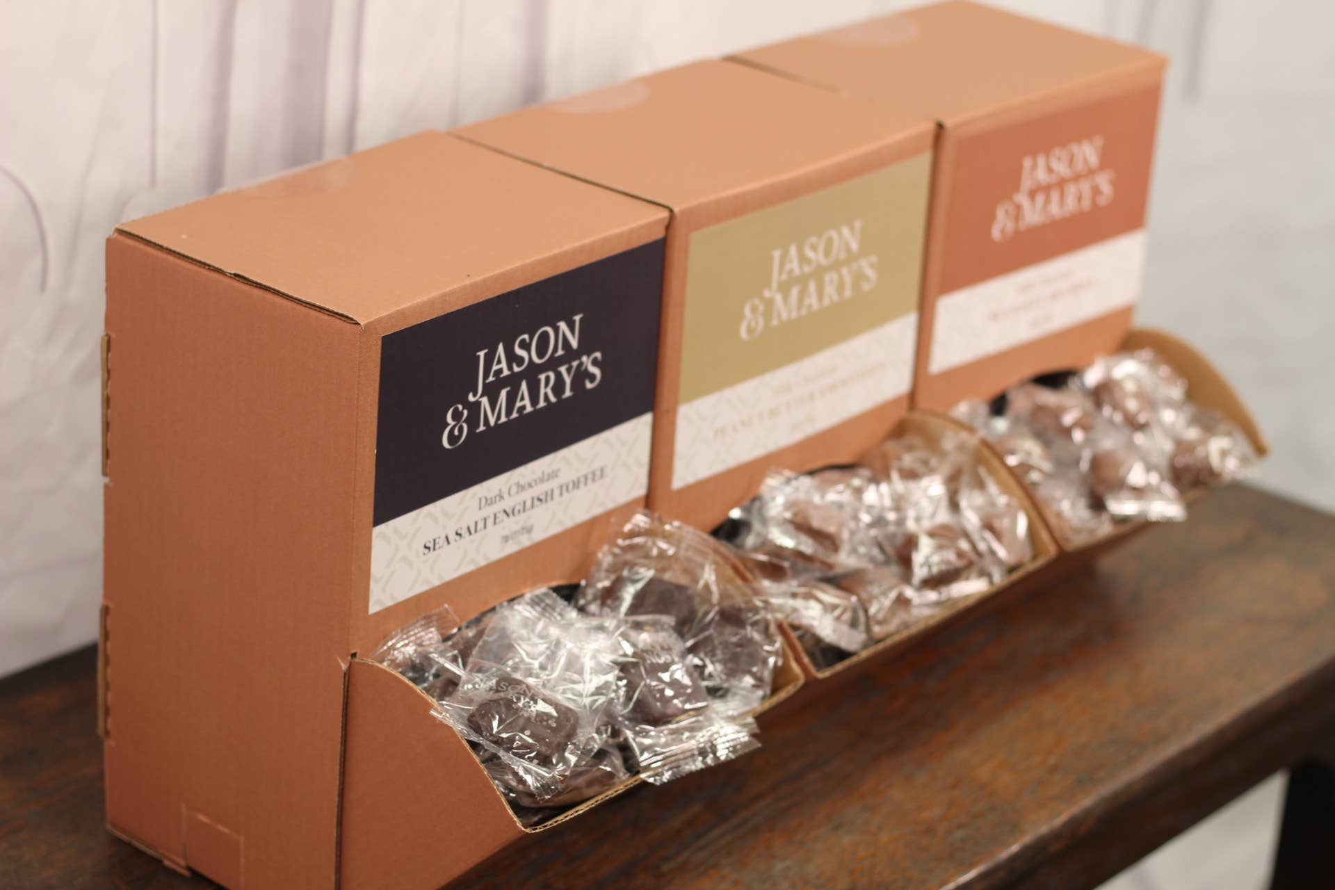 Coblentz Chocolate Company - Wholesale Chocolate Covered Sweets - Bite Sized Dark Sea Salt Caramels4