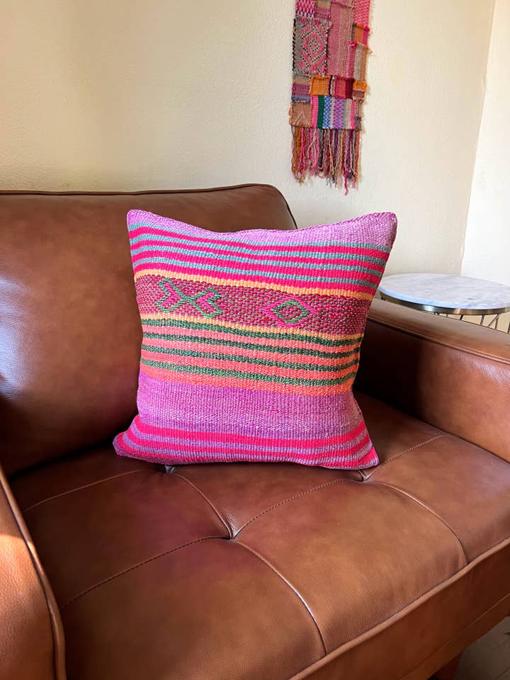 Wool Frazada Vintage Pillow #17 for wholesale by Inspired Peru