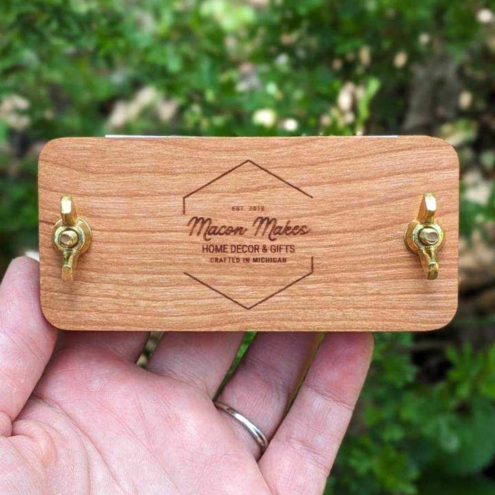 Macon Makes - Wholesale DIY Craft Kit - Custom Design Pocket Sized Flower Press
