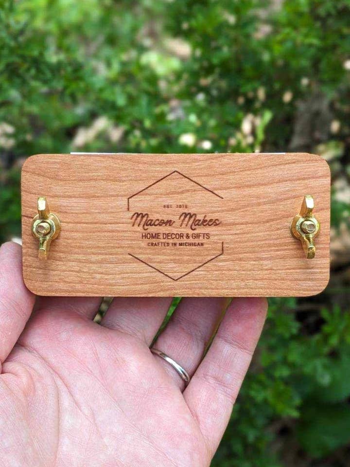 Custom Design Pocket Sized Flower Press | 2"x4" for wholesale by Macon Makes