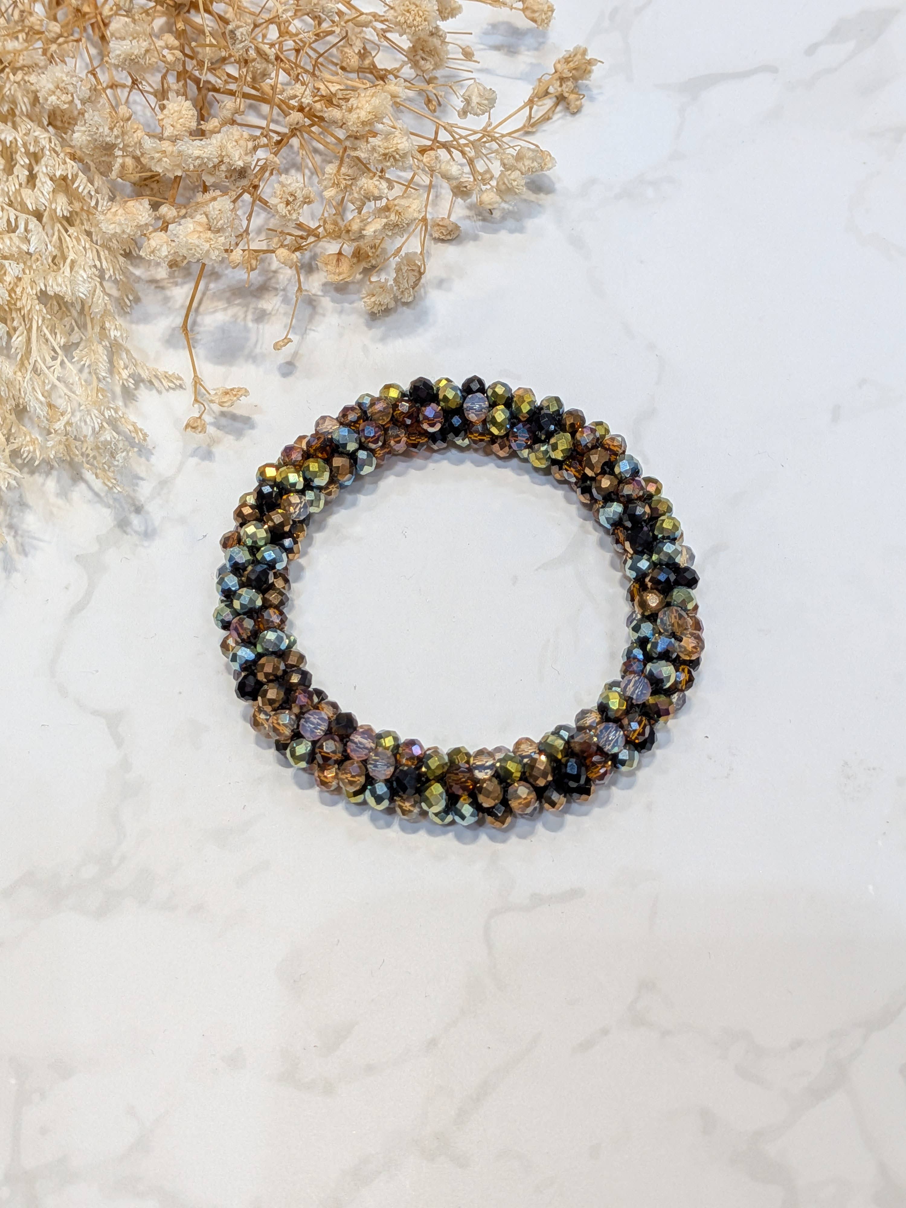 LOLO & YAYA - Wholesale Link & Chain Bracelet - Black-tone crystal effect bracelet26