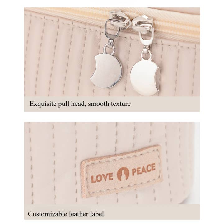 wandf - Wholesale Makeup Storage Box - Durable PU Makeup Storage Case with Secure Zipper for Women5