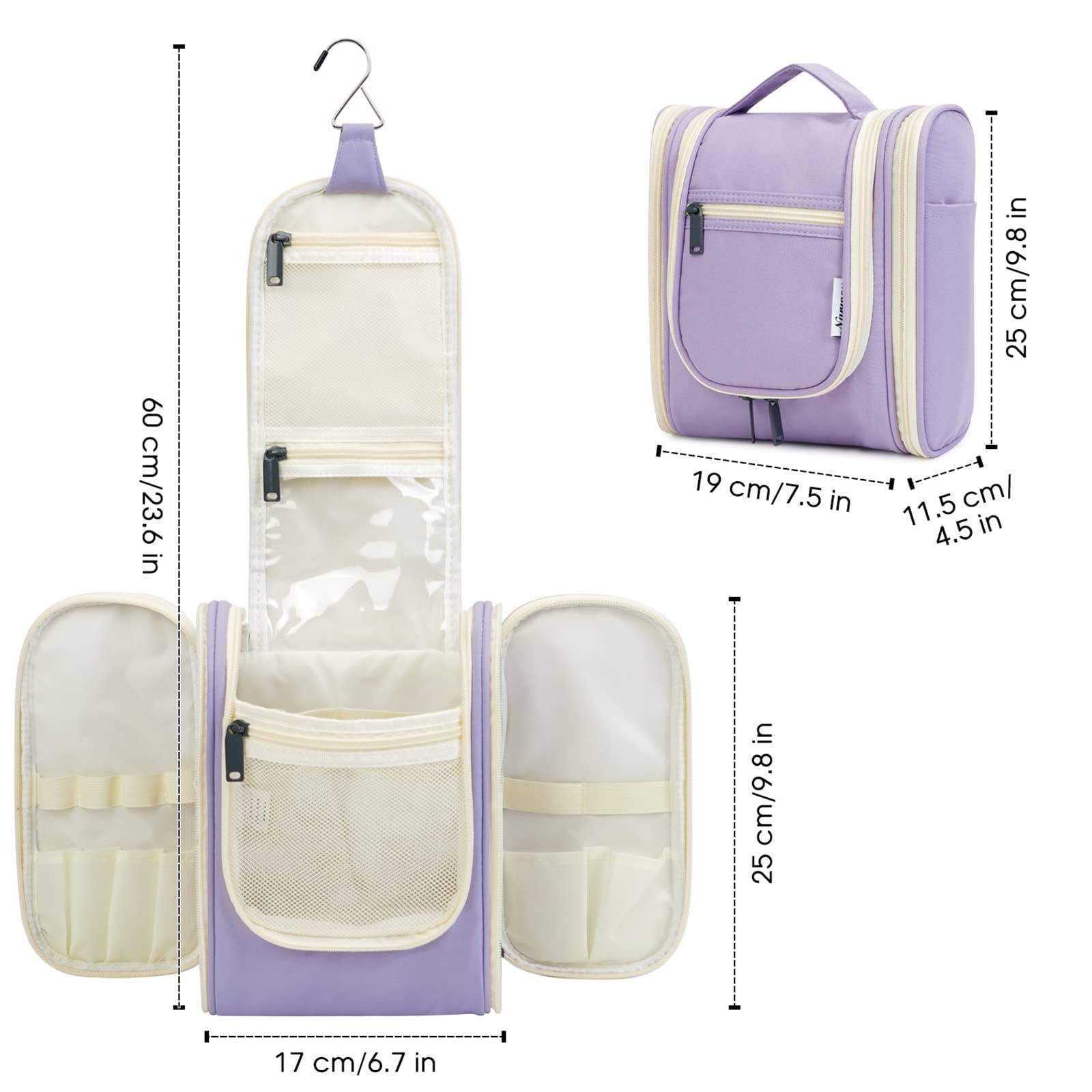 NARWEY INC - Wholesale Toiletry Bag - Women's - Large Hanging Toiletry Bag With Hook Cosmetics Organizer109
