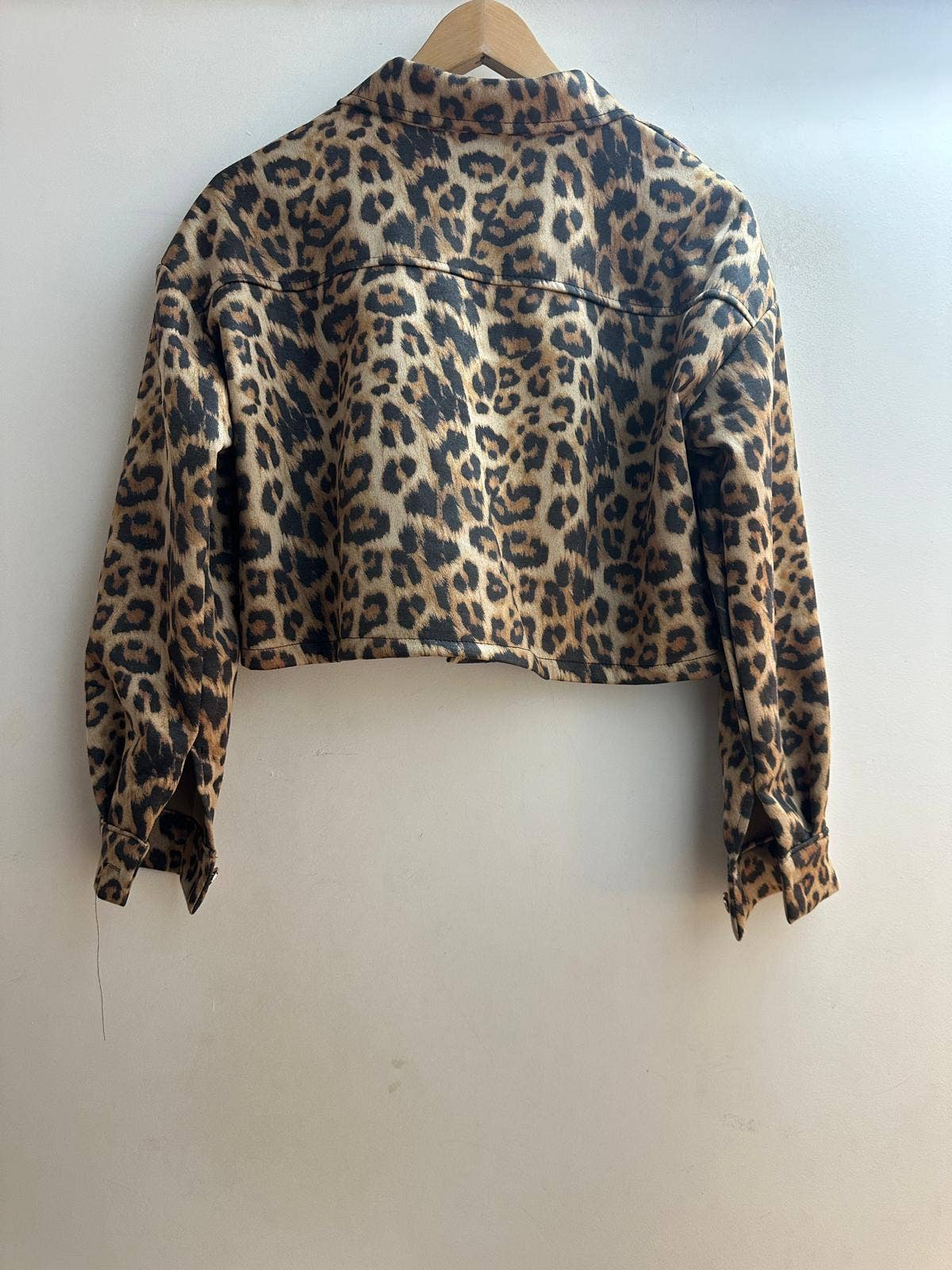 Camel 10374 Short leopard print jacket for wholesale on Faire1