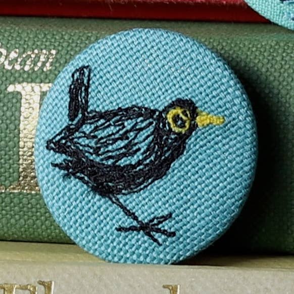 blackbird - pretty brooch for wholesale by Poppy Treffry