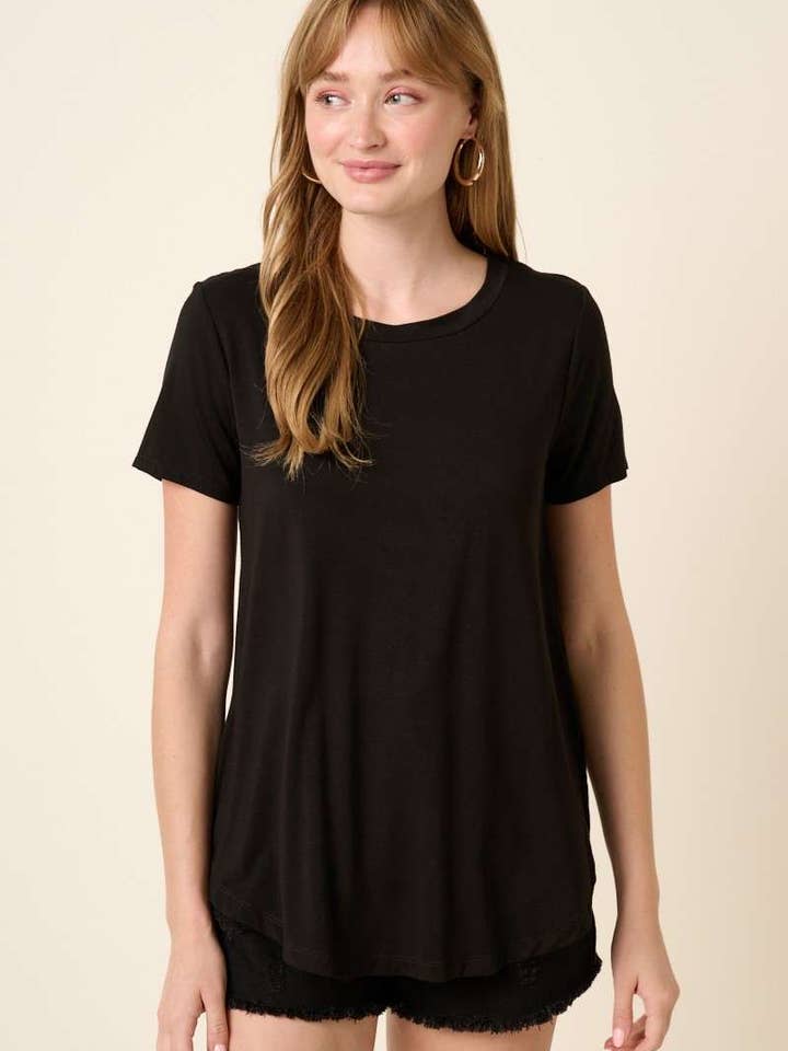 mittoshop - Wholesale T-Shirt - Women's - BT5339-SCOOP NECK ROUNDED HEM BAMBOO TOP10