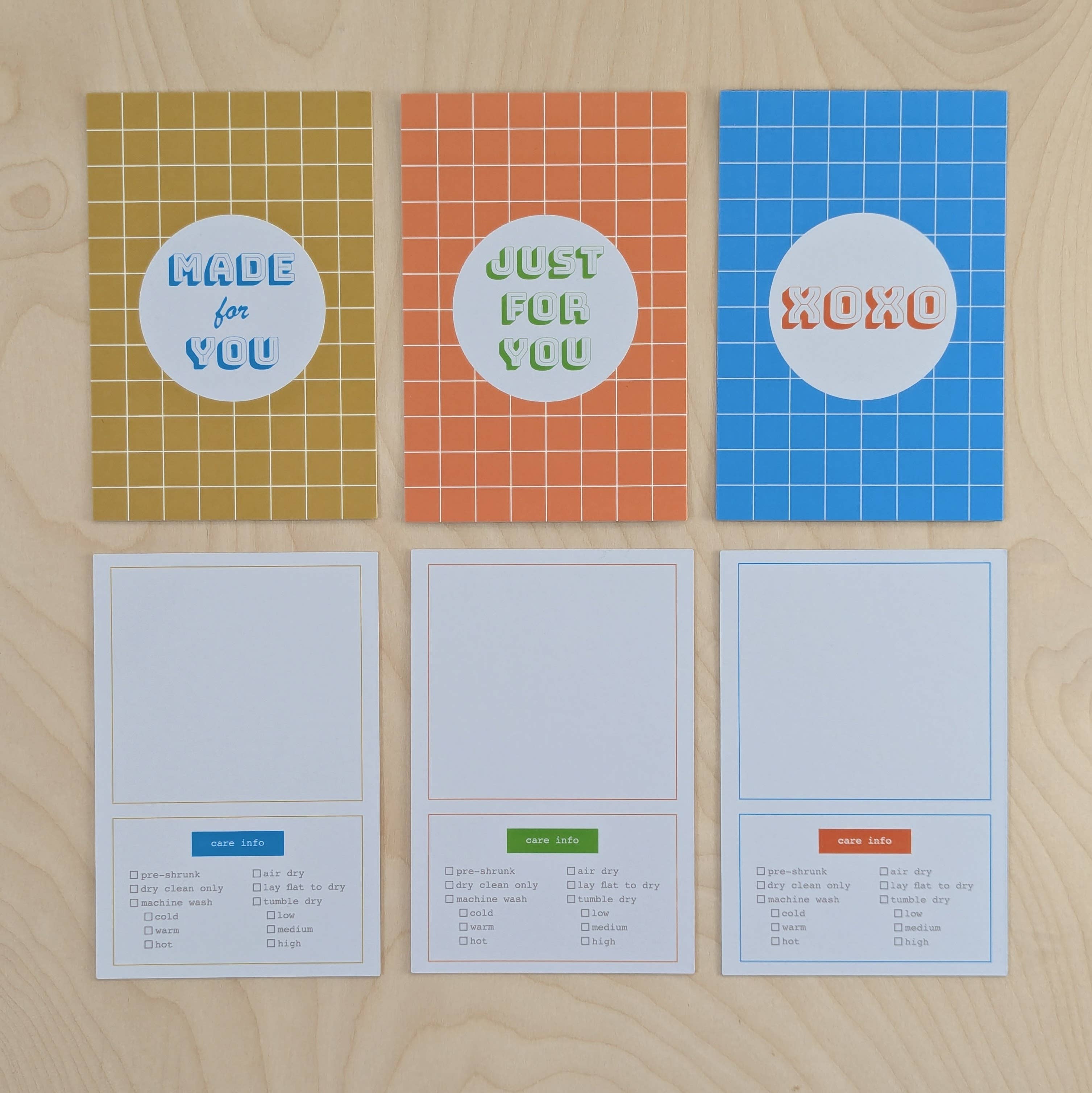 Kohamche - Wholesale Gift Tag - Cards with Care Instructions for Knit & Sewn Gifts3