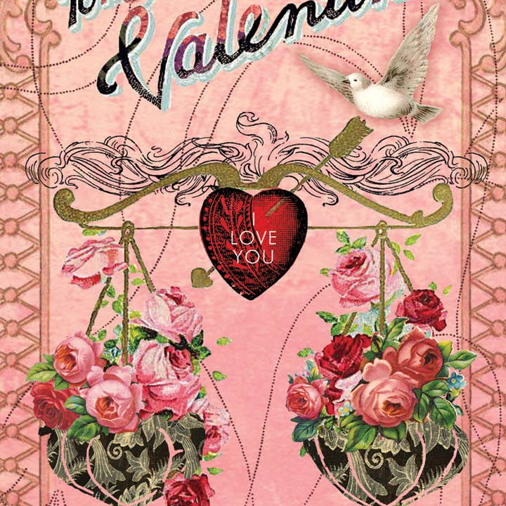 To My Valentine Greeting Card for wholesale by Potluck Press