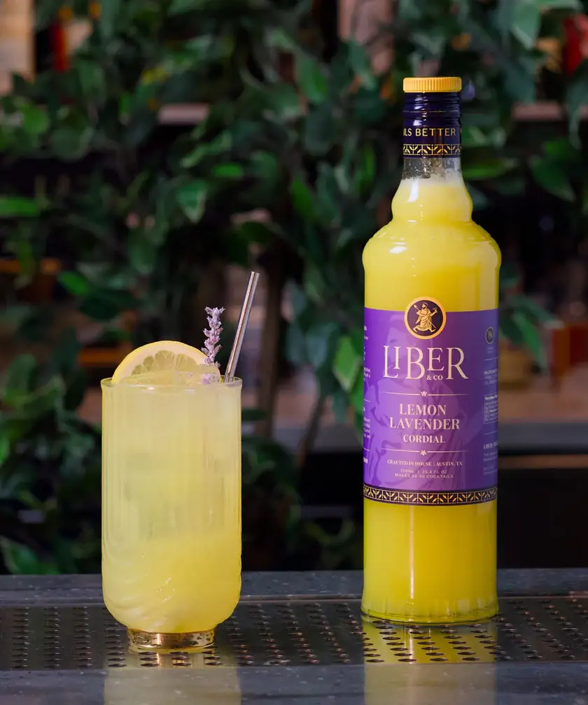 Liber & Co. - Wholesale Cocktail Mix/Syrup - Lemon Lavender Cordial3
