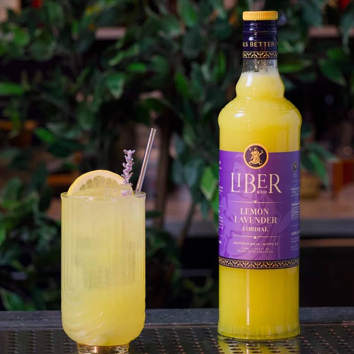 Liber & Co. - Wholesale Cocktail Mix/Syrup - Lemon Lavender Cordial3