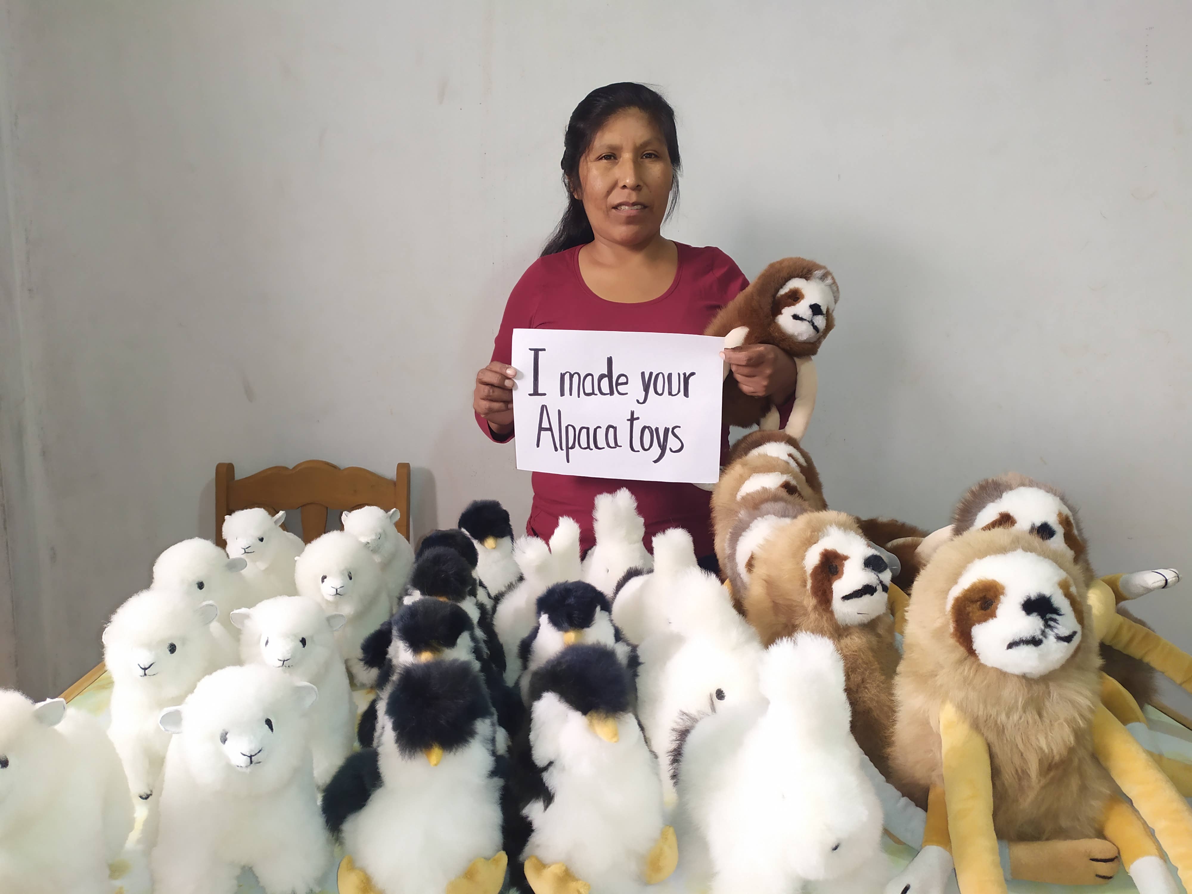 Blossom Inspirations - Wholesale Knuffels - Kinderen en baby - Penguin Alpaca bont speelgoed8