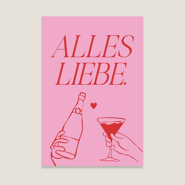 Postcard 'All the Best' for wholesale by LIFEOFLONE