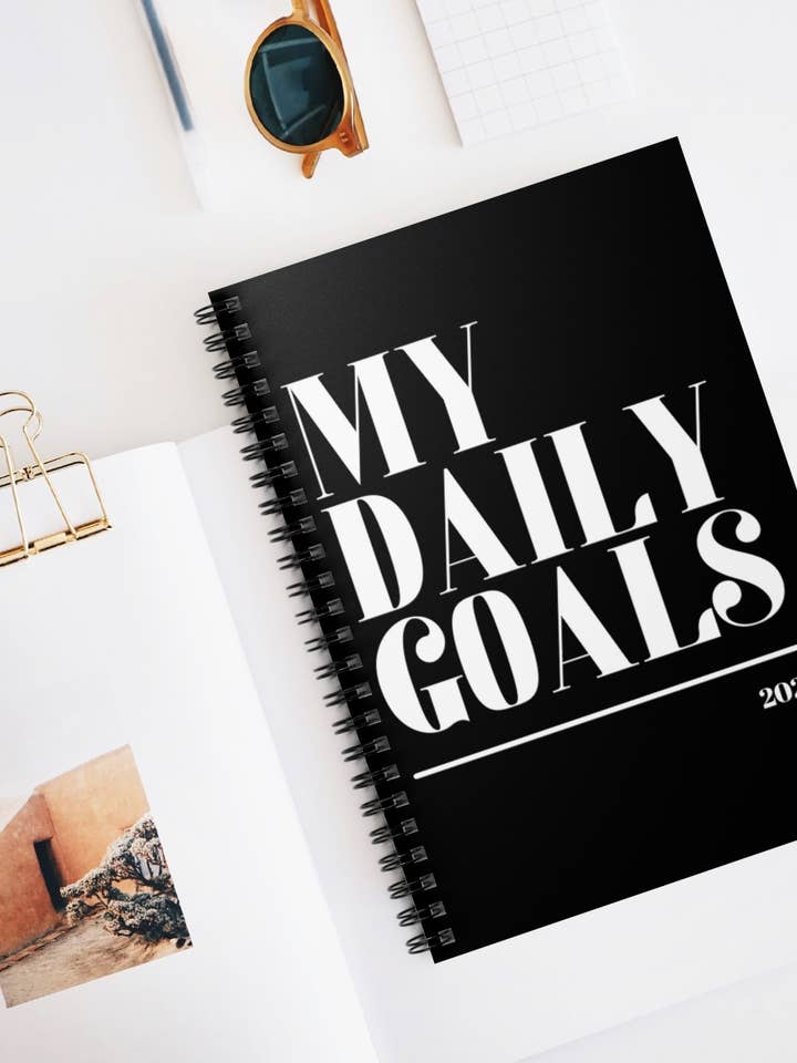 My Daily Goals Spiral Notebook for wholesale by Lolita K Studio