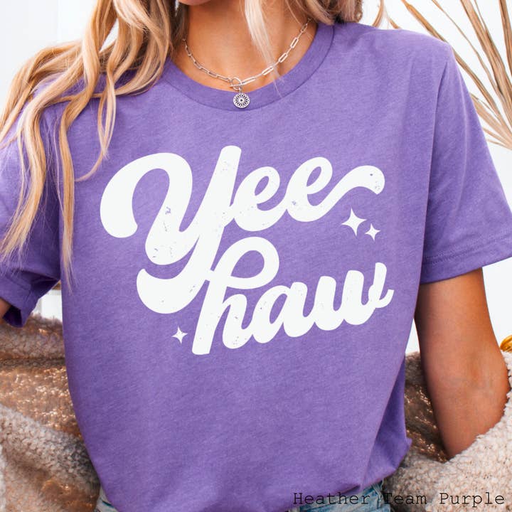 Shoppe SHC - Wholesale Screen Printed T-Shirt - Women's - Yee Haw Graphic Tee | Country Graphic Tee | Bella Canvas10