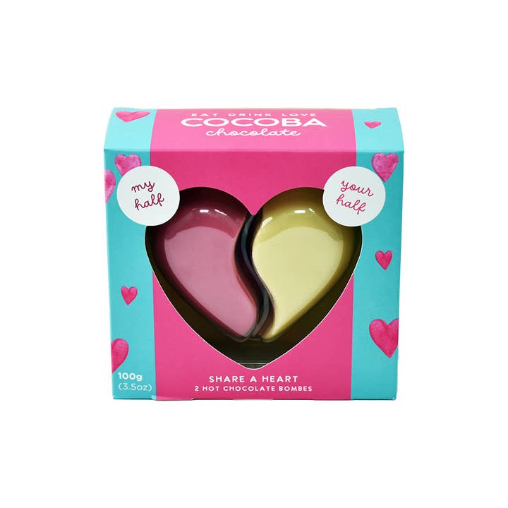 Cocoba - Vendita all'ingrosso Mix per cioccolata calda - Bomba al cioccolato caldo Share A Heart