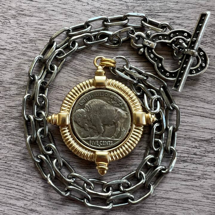 Chasing Cherubs - Wholesale Pendant/Charm Necklace - Buffalo