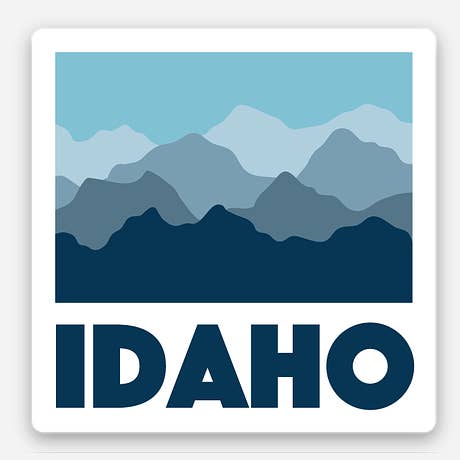 Idaho Mountains - Mini Sticker (10-Pack) for wholesale by Tree City Stickers