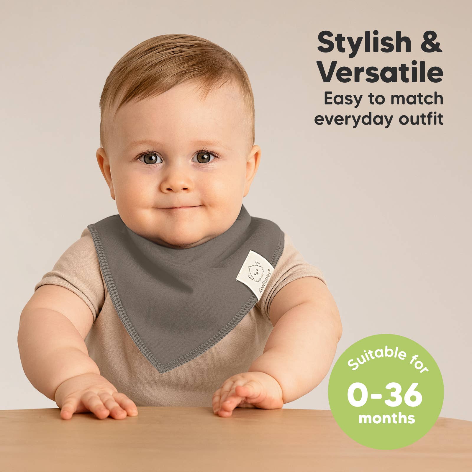 Terracotta 8-pack baby slabbetjes in bandana-stijl voor jongens en meisjes voor groothandel op Faire3