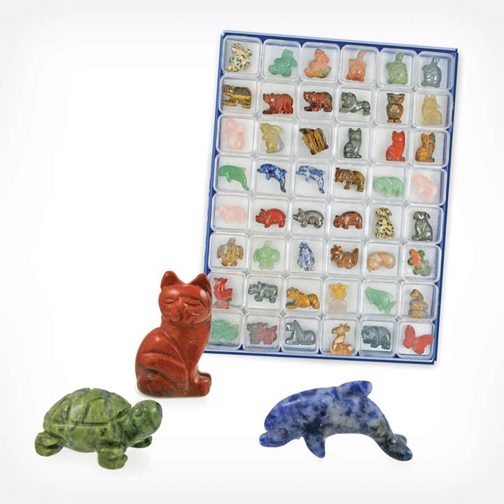 GeoCentral - Wholesale Decorative Figurine - Carved Stone Animals1