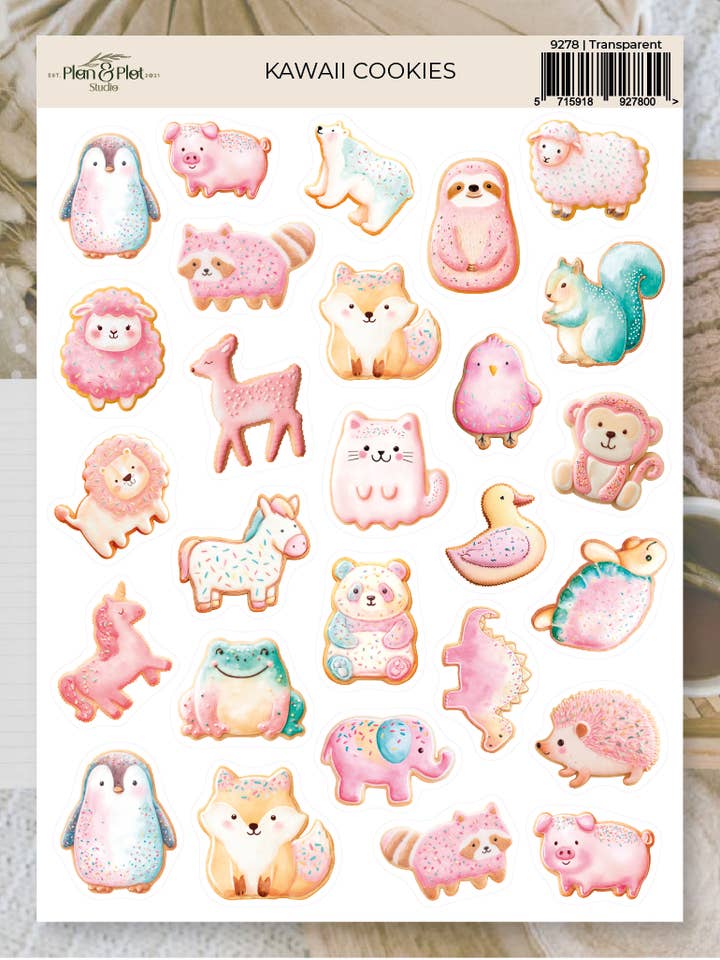 Kawaii-kakor | Klistermärken för wholesale av Plan & Plot Studio