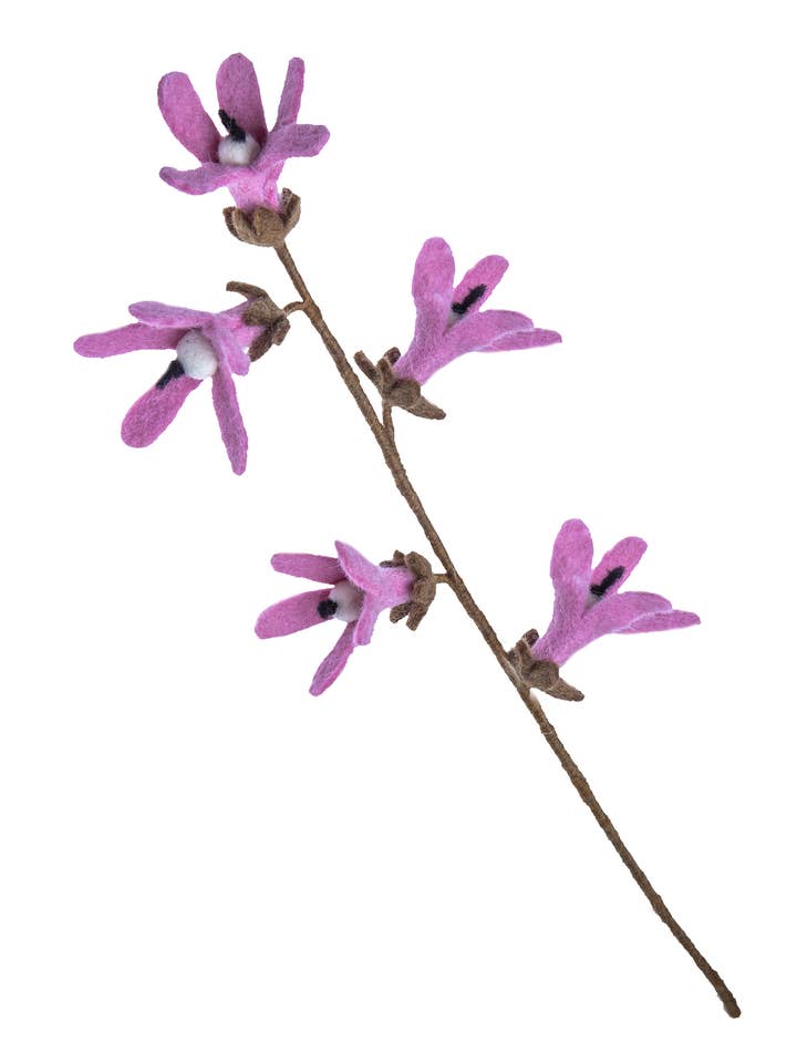 Felt Flower - Pink Jasmine for wholesale by Silk Road Bazaar