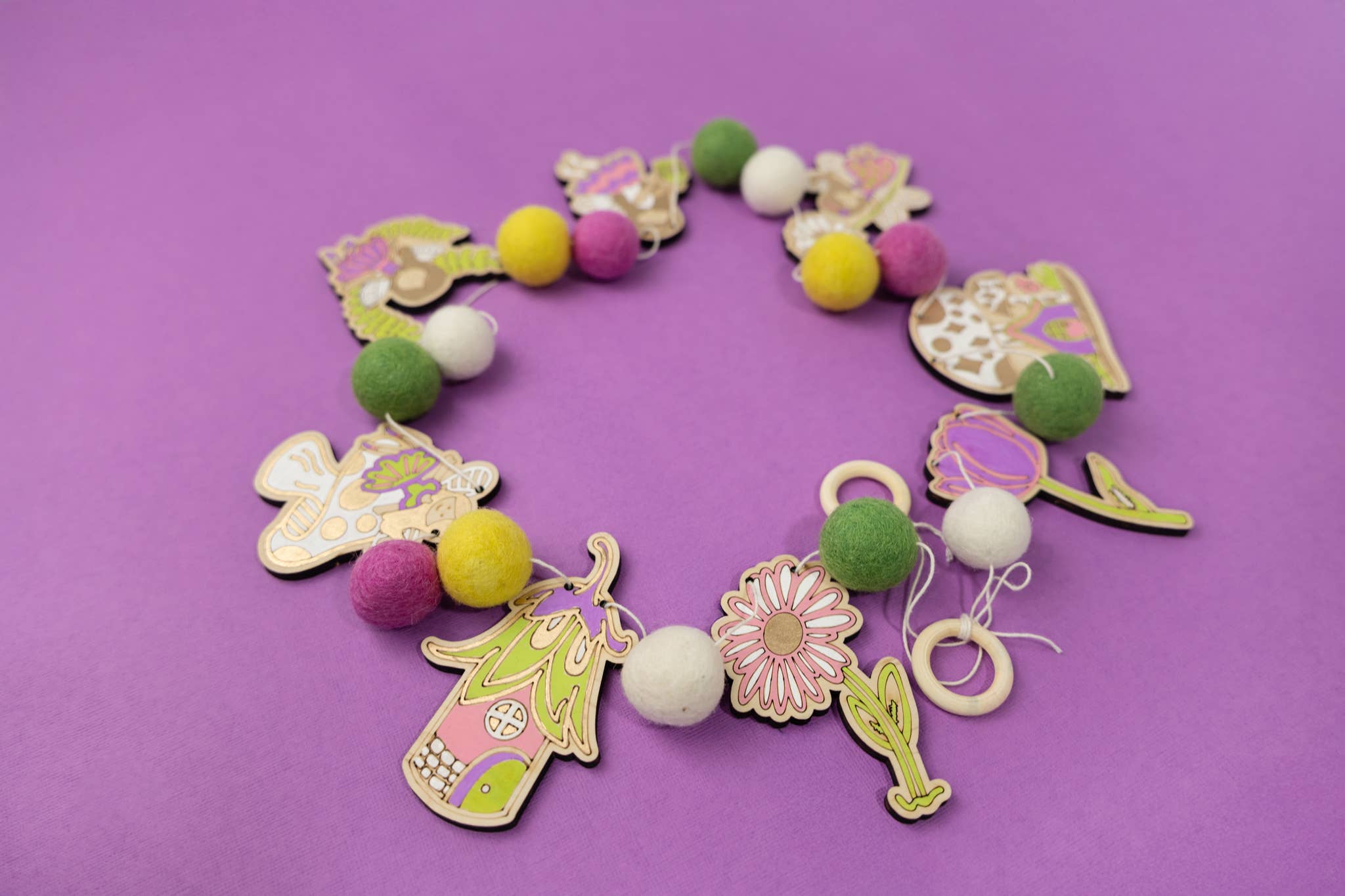 The Woodsy Craft Co. - Wholesale DIY Craft Kit - DIY Craft Kit - Fairy Garden Garland Kit4