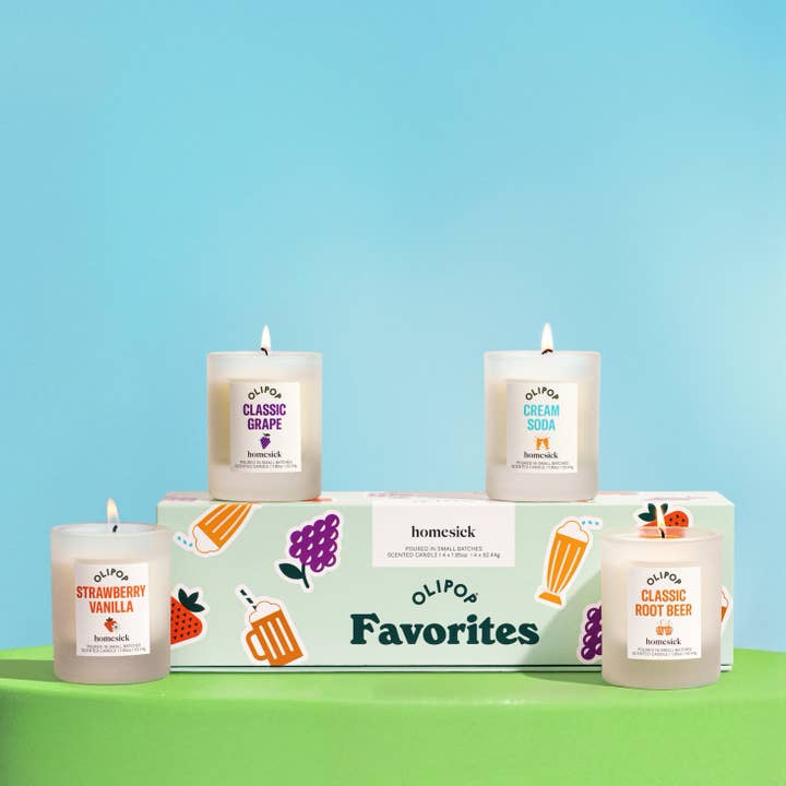 Homesick Candles - Wholesale Jar/Filled Candle - Olipop Variety Pack2
