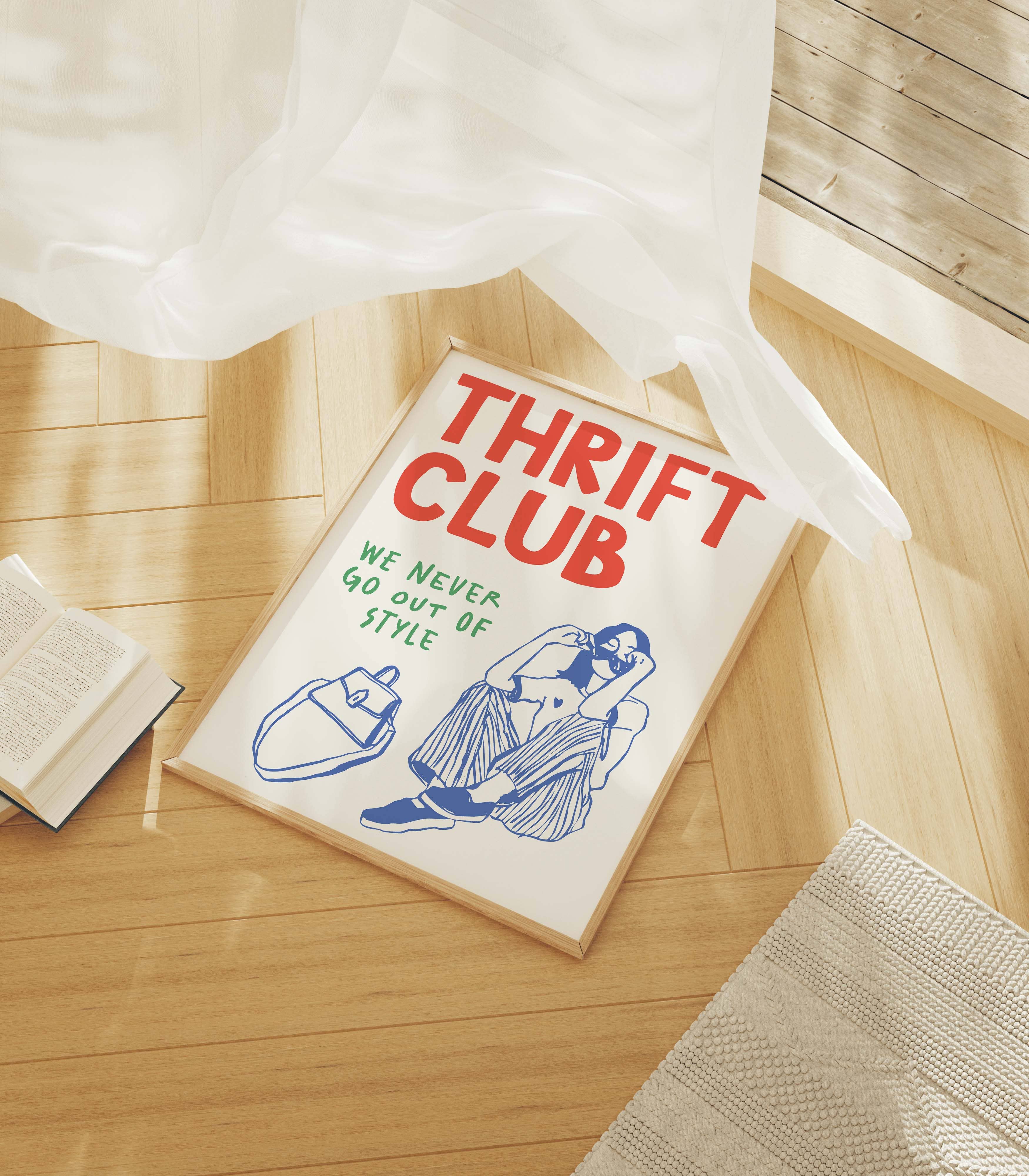 April Lane Art - Wholesale Art Print - Thrift Club Print1