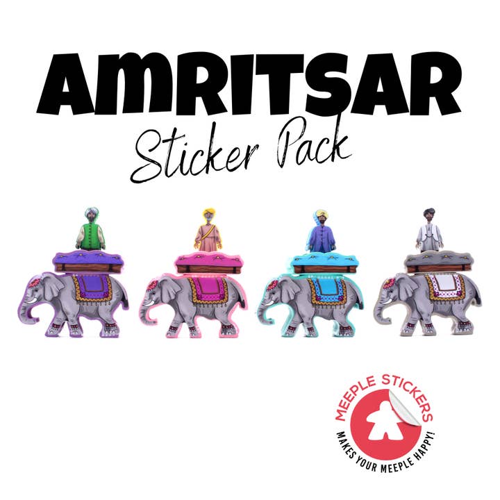 Conjunto de Autocolantes de Amritsar por atacado de Meeple Stickers