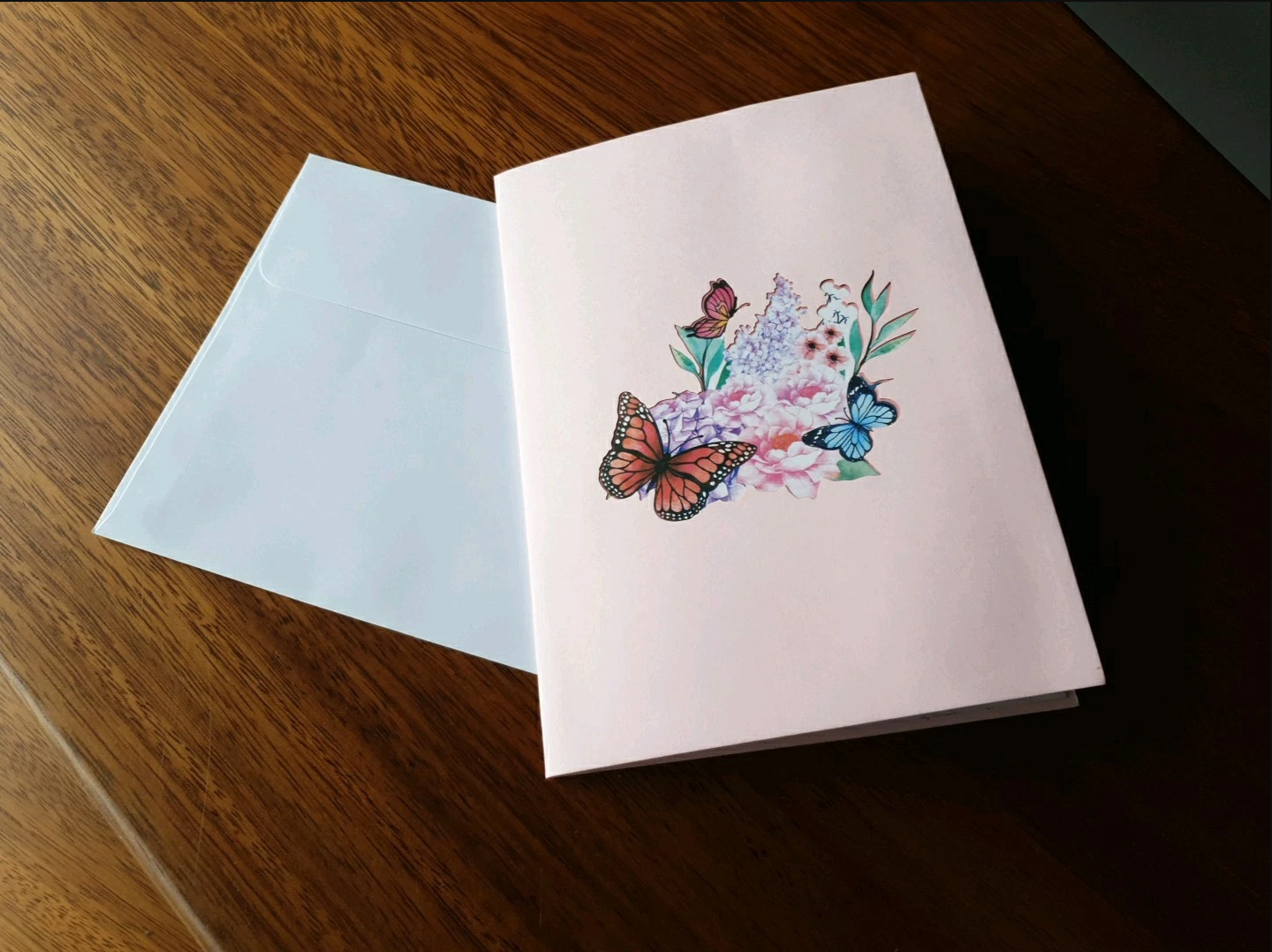 Papier Paradies - Wholesale Everyday Greeting Card - 3D Pop Up Card Butterflies on Flowers Extra2